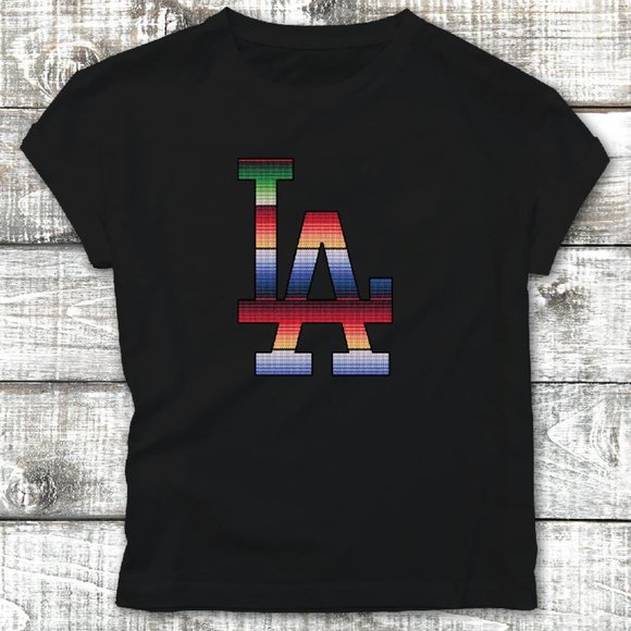 Custom "LA" Serape T-Shirt - Picture 2 of 2